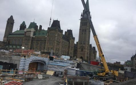 Travaux au Parlement d'Ottawa Ottawa 2018-01-02 00:00:00